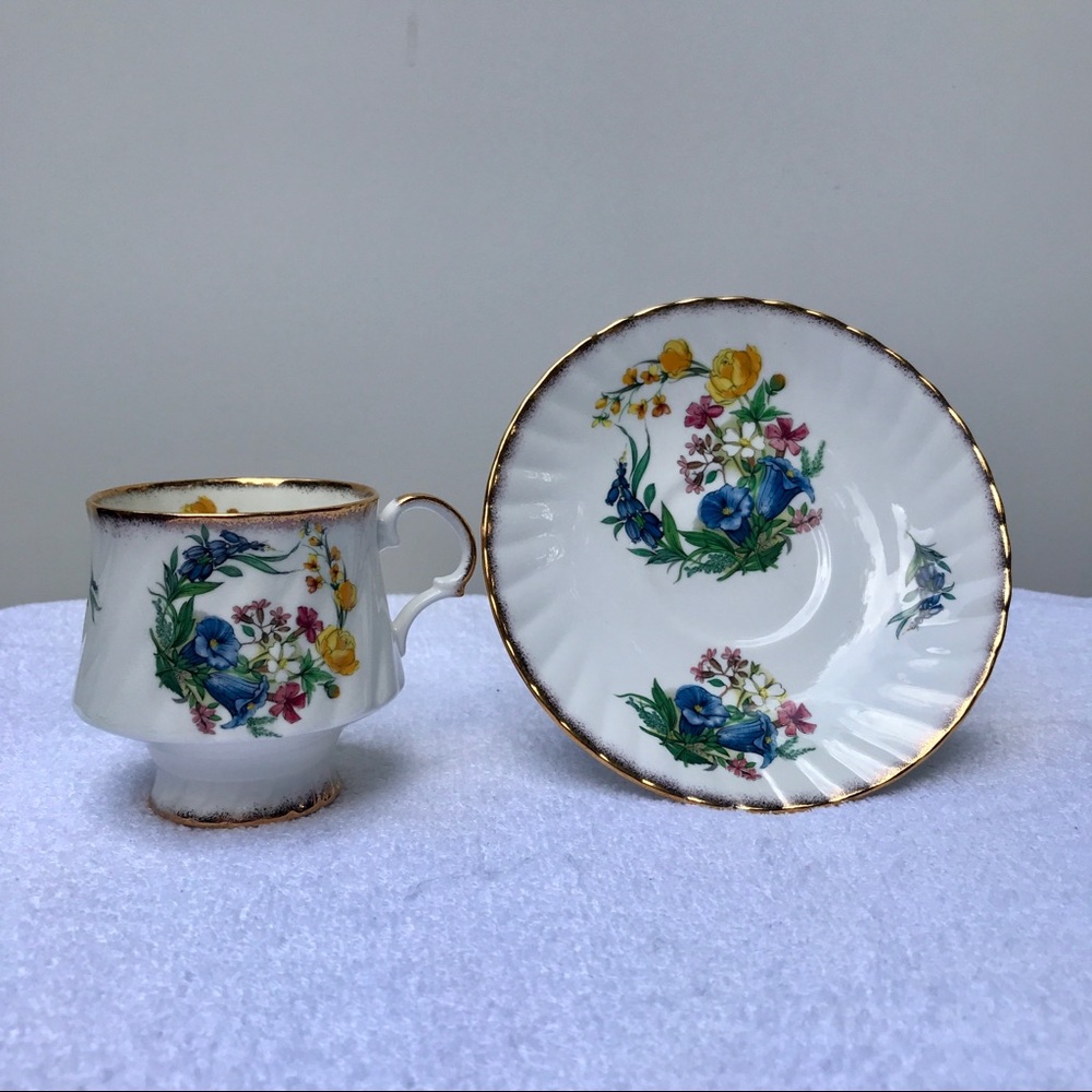 Firm Price!Rare Vintage Blue Bell Cup and Saucer